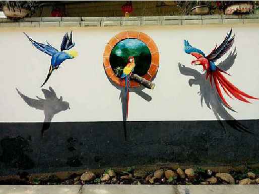 新晃视觉错位-3D墙绘设计