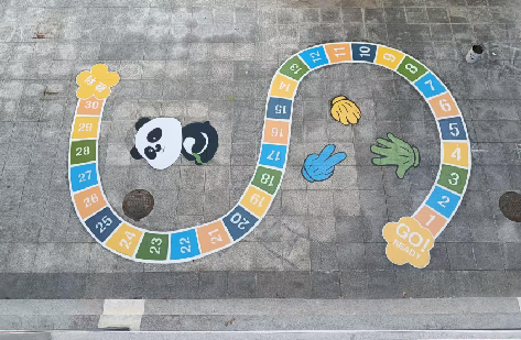 新晃地面游戏彩绘