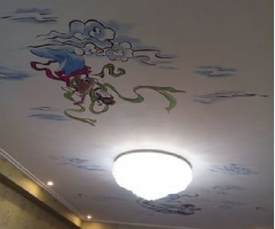 新晃如何快速绘制天花板上的手绘墙？