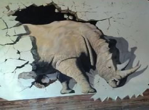 新晃在墙绘中，如何绘制3D效果？