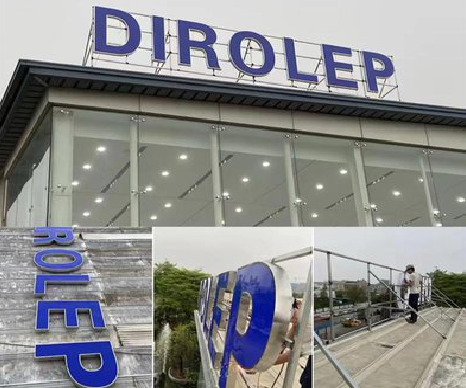 新晃楼顶发光字安装的注意事项。